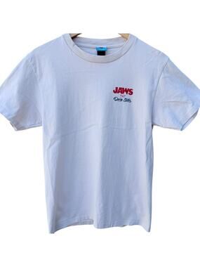 Jaws Dark Seas T Shirt Mens Small White Graphic Movie